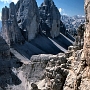 The Schartenweg via ferrata, Sexten Dolomites, in utterly perfect September conditions.